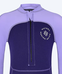 Watery UV wetsuit for kids - Calypso Full-Body - Purple