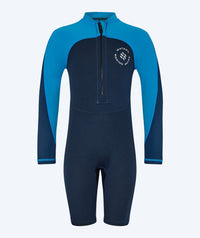 Watery UV wetsuit for kids - Calypso Long Sleeved - Blue/dark blue