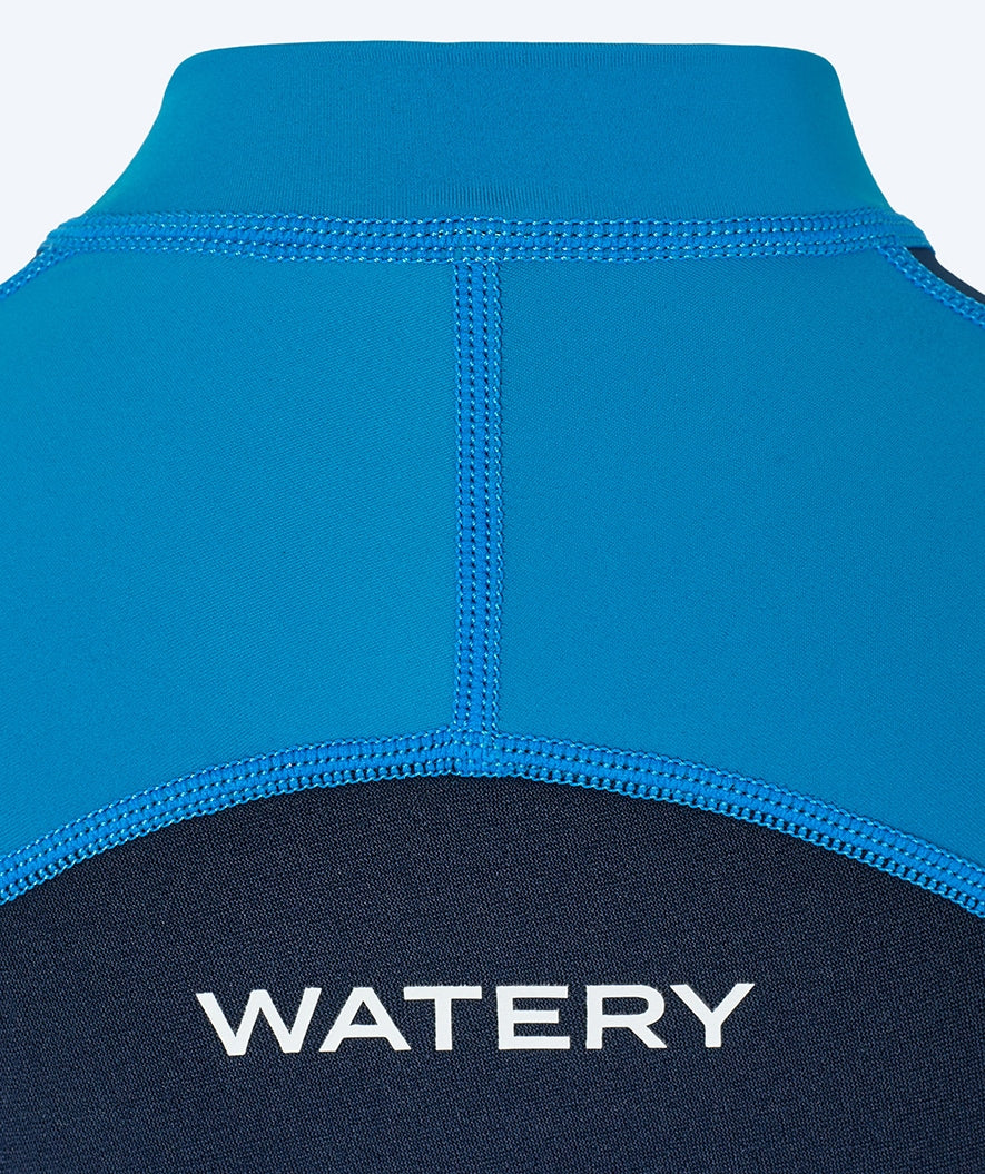 Watery UV wetsuit for kids - Calypso Long Sleeved - Blue/dark blue