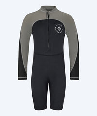 Watery UV wetsuit for kids - Calypso Long Sleeved - Grey/black