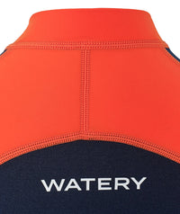 Watery UV wetsuit for kids - Calypso Long Sleeve - Orange/blue