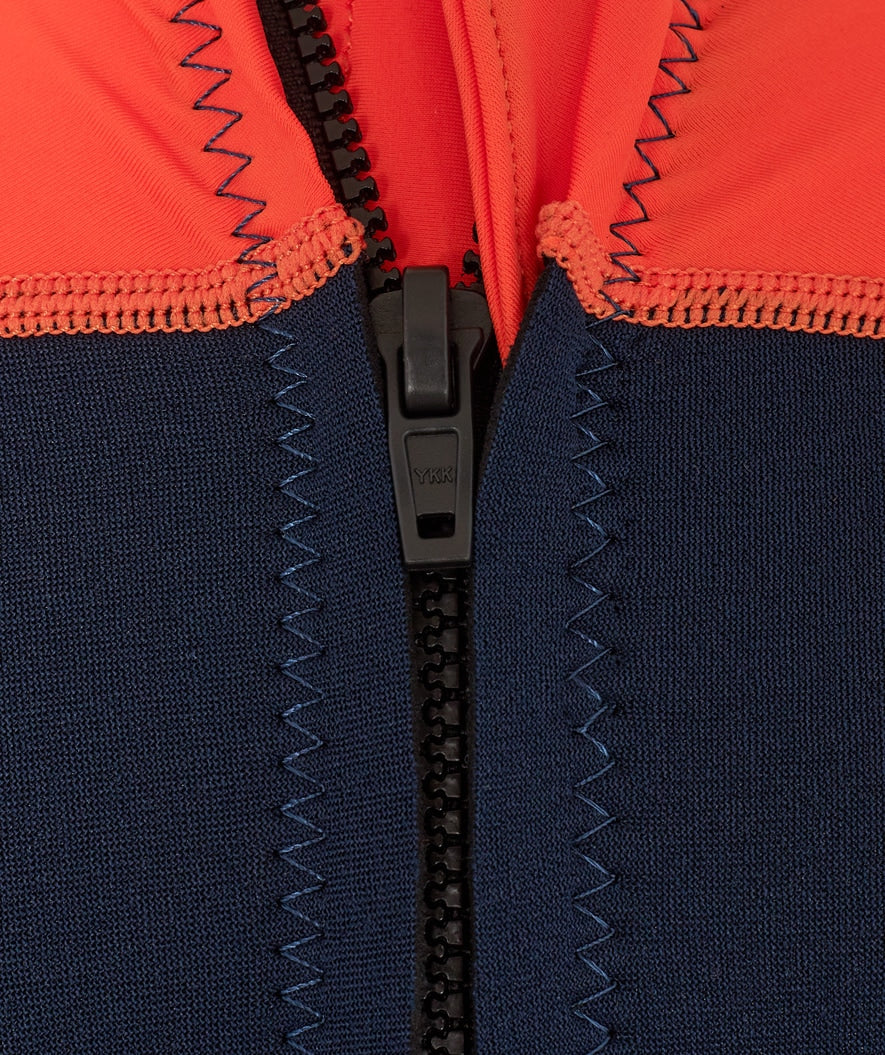 Watery UV wetsuit for kids - Calypso Long Sleeved - Orange/blue