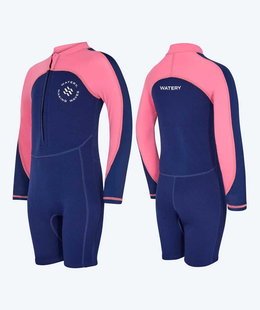 Watery UV wetsuit for kids - Calypso Long Sleeve - Pink