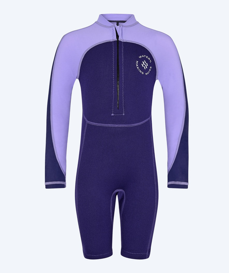 Watery UV wetsuit for kids - Calypso Long Sleeved - Purple