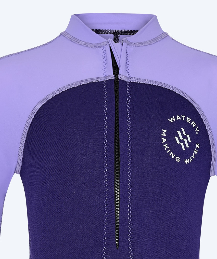 Watery UV wetsuit for kids - Calypso Long Sleeved - Purple