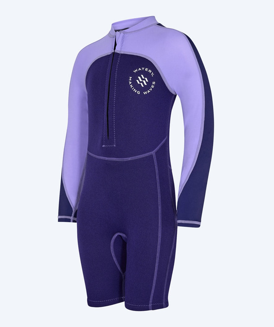 Watery UV wetsuit for kids - Calypso Long Sleeved - Purple