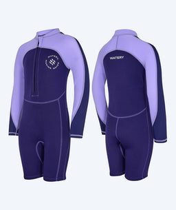 Watery UV wetsuit for kids - Calypso Long Sleeve - Purple