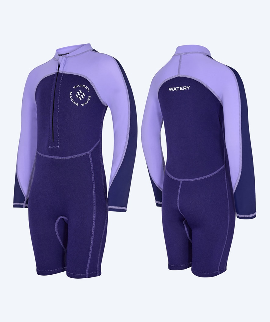 Watery UV wetsuit for kids - Calypso Long Sleeved - Purple