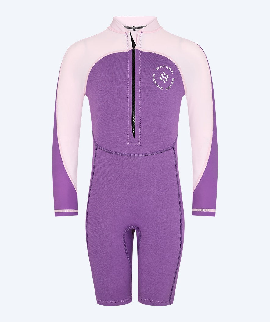 Watery UV wetsuit for kids - Calypso Long Sleeved - Atlantic Purple