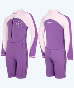 Watery UV wetsuit for kids - Calypso Long Sleeve - Atlantic Purple