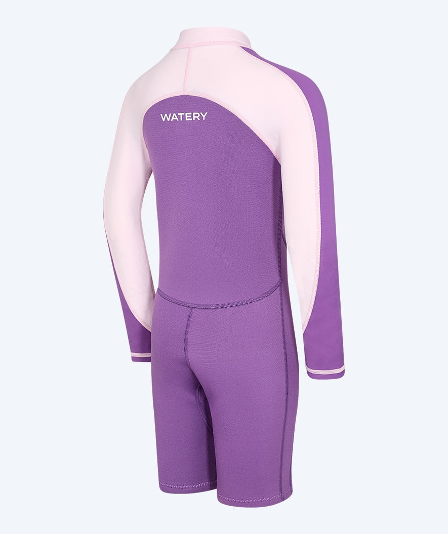 Watery UV wetsuit for kids - Calypso Long Sleeved - Atlantic Purple