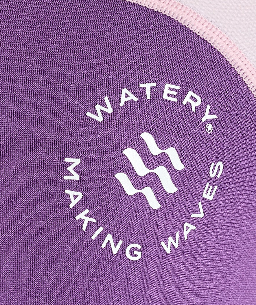 Watery UV wetsuit for kids - Calypso Long Sleeved - Atlantic Purple