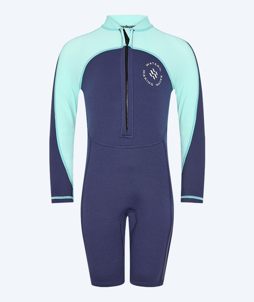 Watery UV wetsuit for kids - Calypso Long Sleeve - Atlantic Turquoise