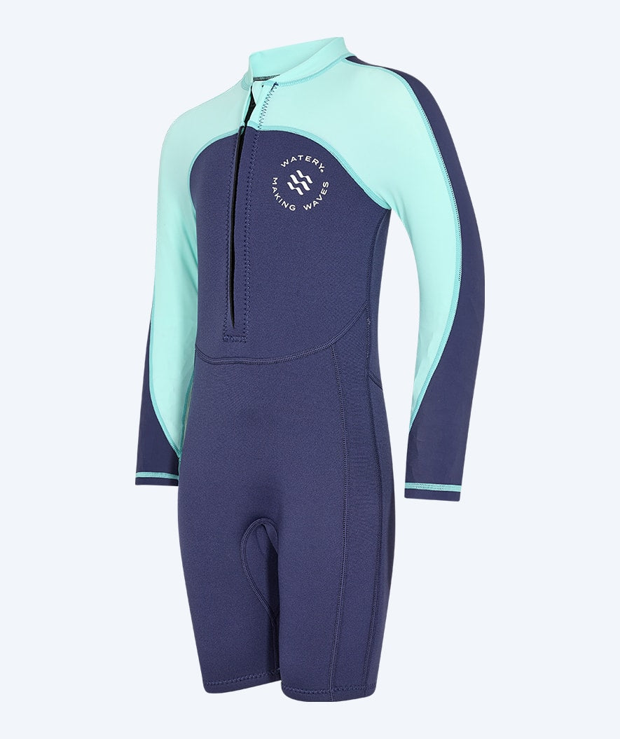 Watery UV wetsuit for kids - Calypso Long Sleeve - Atlantic Turquoise