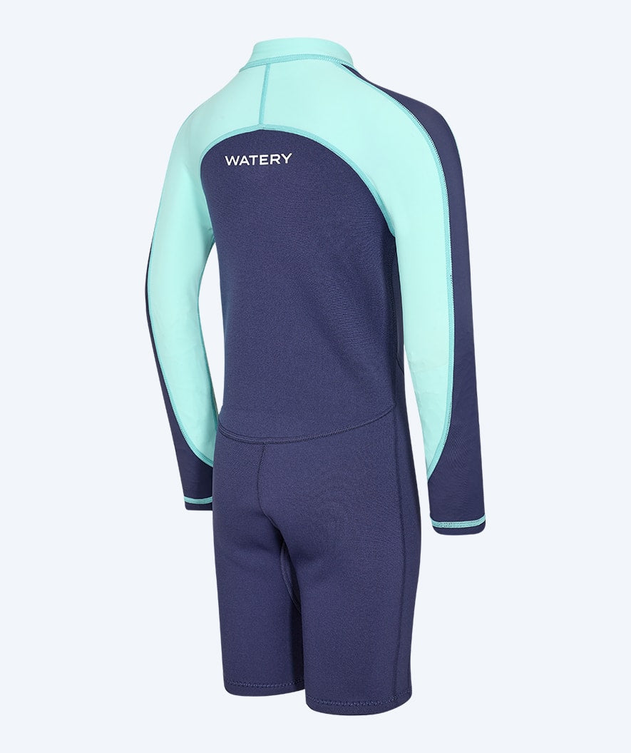 Watery UV wetsuit for kids - Calypso Long Sleeve - Atlantic Turquoise