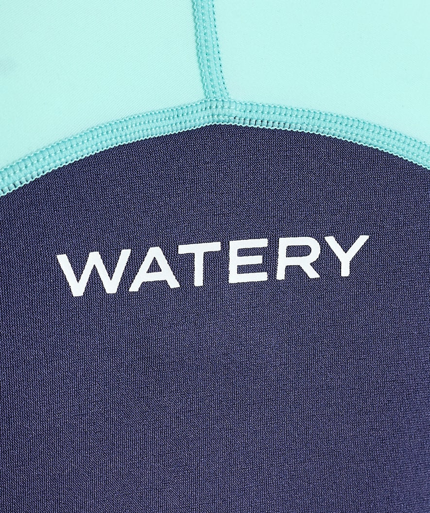 Watery UV wetsuit for kids - Calypso Long Sleeve - Atlantic Turquoise