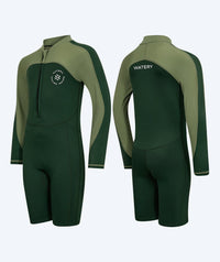 Watery UV wetsuit for kids - Calypso Long Sleeve - Green/light green