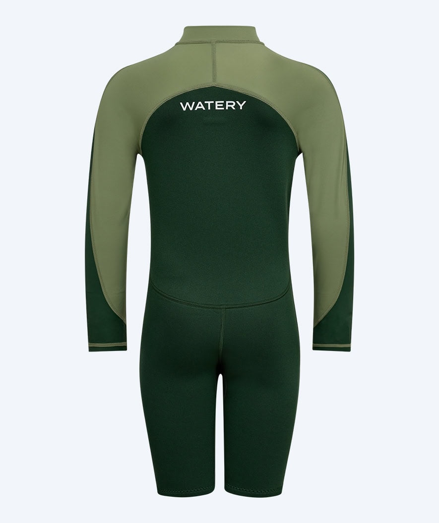 Watery UV wetsuit for kids - Calypso Long Sleeve - Green/light green