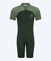 Watery UV wetsuit for kids - Calypso Shorty - Green/light green