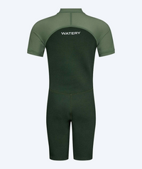 Watery UV wetsuit for kids - Calypso Shorty - Green/light green