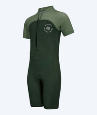 Watery UV wetsuit for kids - Calypso Shorty - Green/light green
