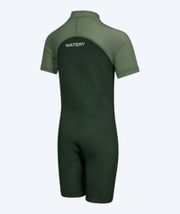 Watery UV wetsuit for kids - Calypso Shorty - Green/light green