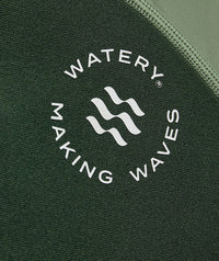 Watery UV wetsuit for kids - Calypso Shorty - Green/light green