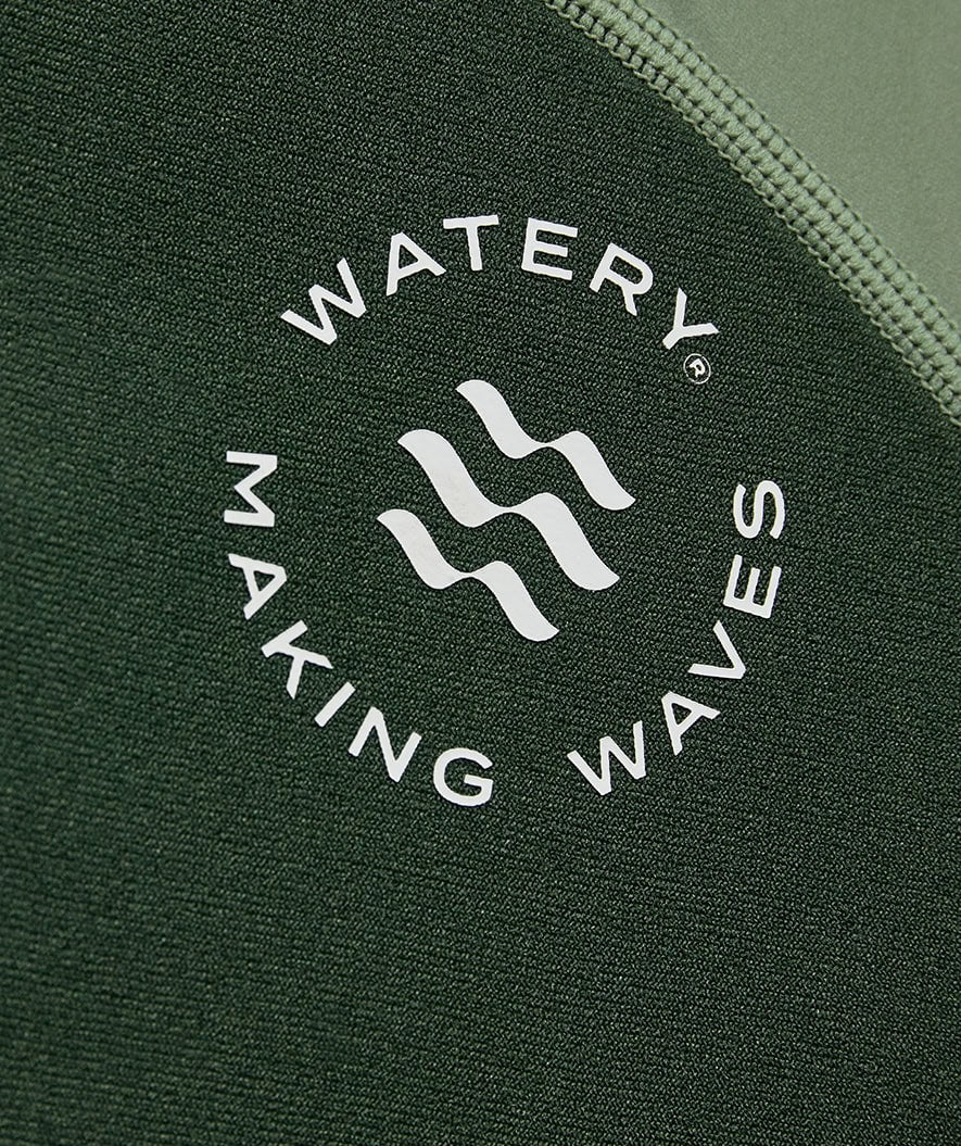 Watery UV wetsuit for kids - Calypso Shorty - Green/light green