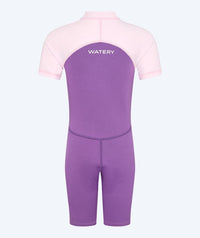 Watery UV wetsuit for kids - Calypso Shorty - Atlantic Purple