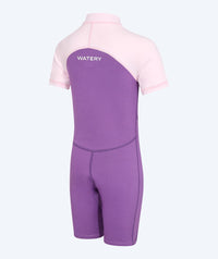 Watery UV wetsuit for kids - Calypso Shorty - Atlantic Purple