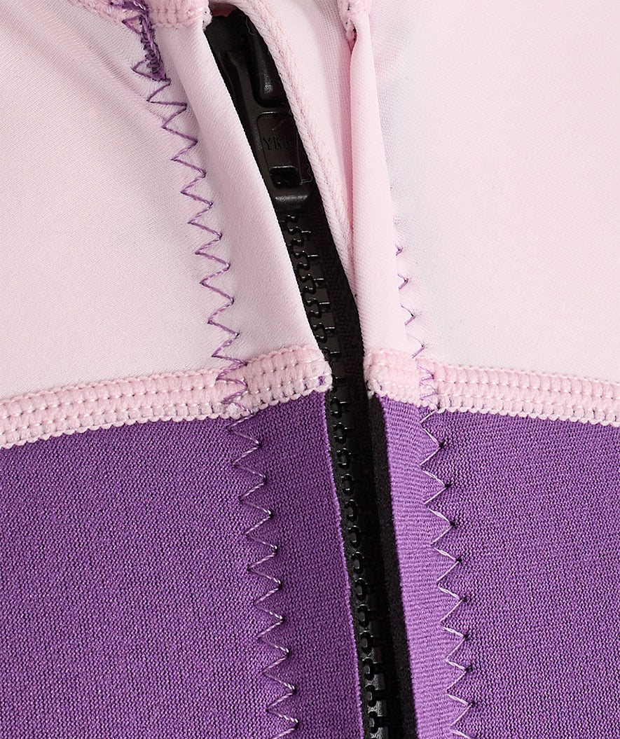 Watery UV wetsuit for kids - Calypso Shorty - Atlantic Purple