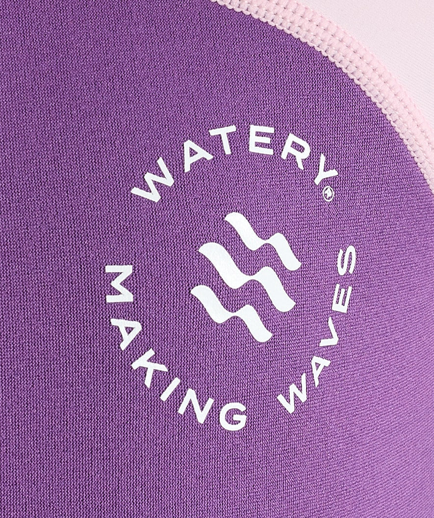 Watery UV wetsuit for kids - Calypso Shorty - Atlantic Purple