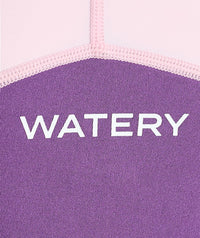 Watery UV wetsuit for kids - Calypso Shorty - Atlantic Purple