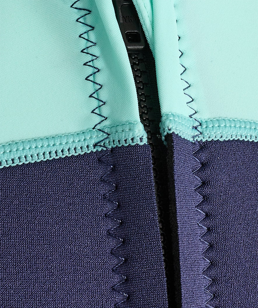 Watery UV wetsuit for kids - Calypso Shorty - Atlantic Turquoise