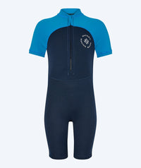 Watery UV wetsuit for kids - Calypso Shorty - Dark blue
