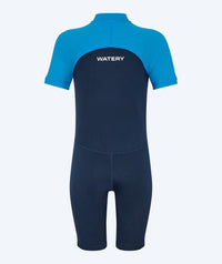 Watery UV wetsuit for kids - Calypso Shorty - Dark blue