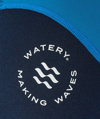Watery UV wetsuit for kids - Calypso Shorty - Dark blue