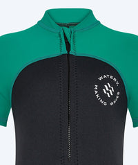 Watery UV wetsuit for kids - Calypso Shorty - Green/black