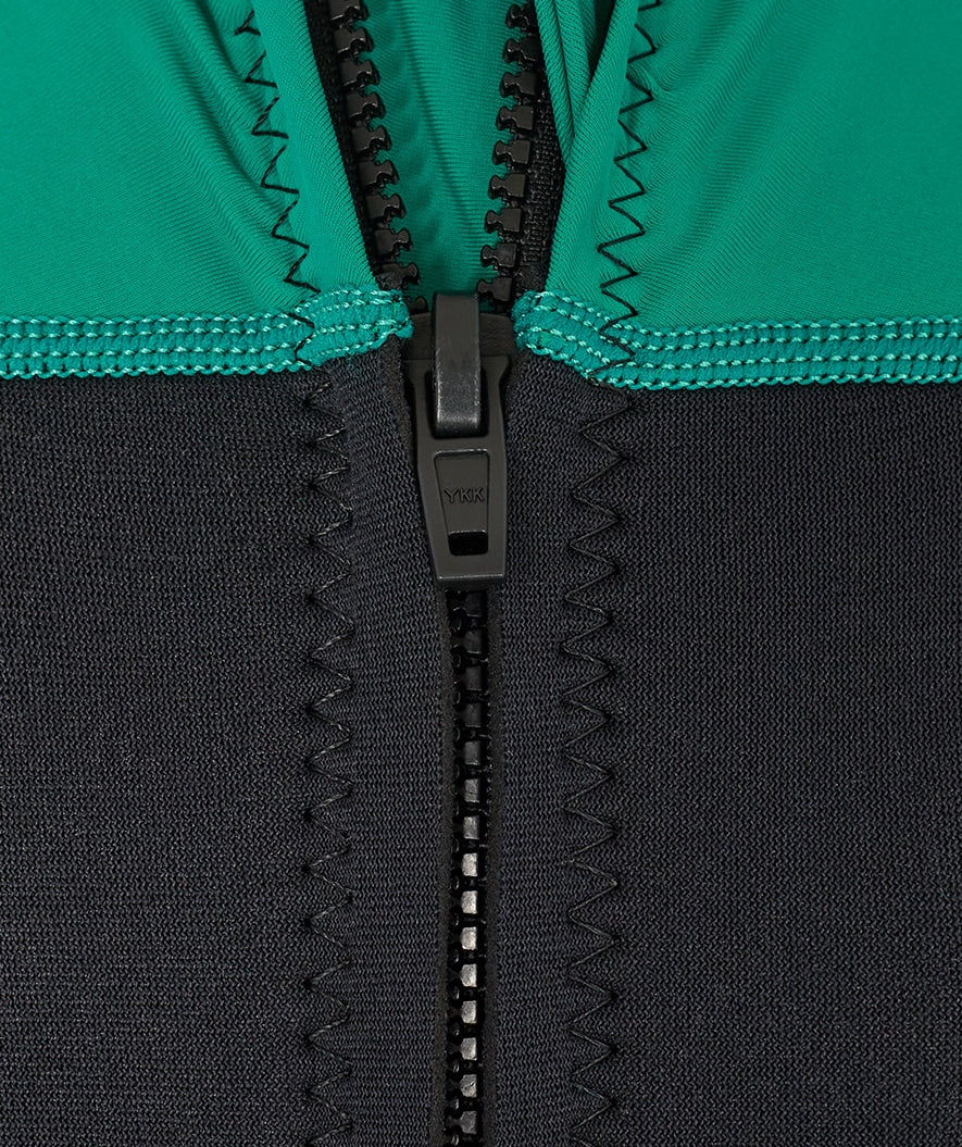 Watery UV wetsuit for kids - Calypso Shorty - Green/black