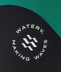 Watery UV wetsuit for kids - Calypso Shorty - Green/black
