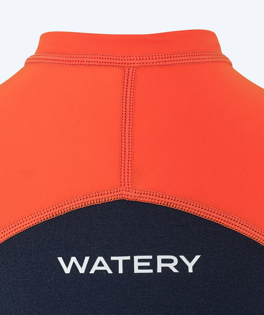 Watery UV wetsuit for kids - Calypso Shorty - Orange/blue
