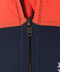 Watery UV wetsuit for kids - Calypso Shorty - Orange/blue