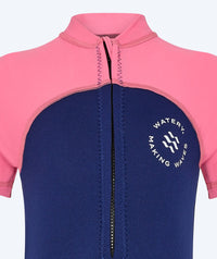 Watery UV wetsuit for kids - Calypso Shorty - Pink