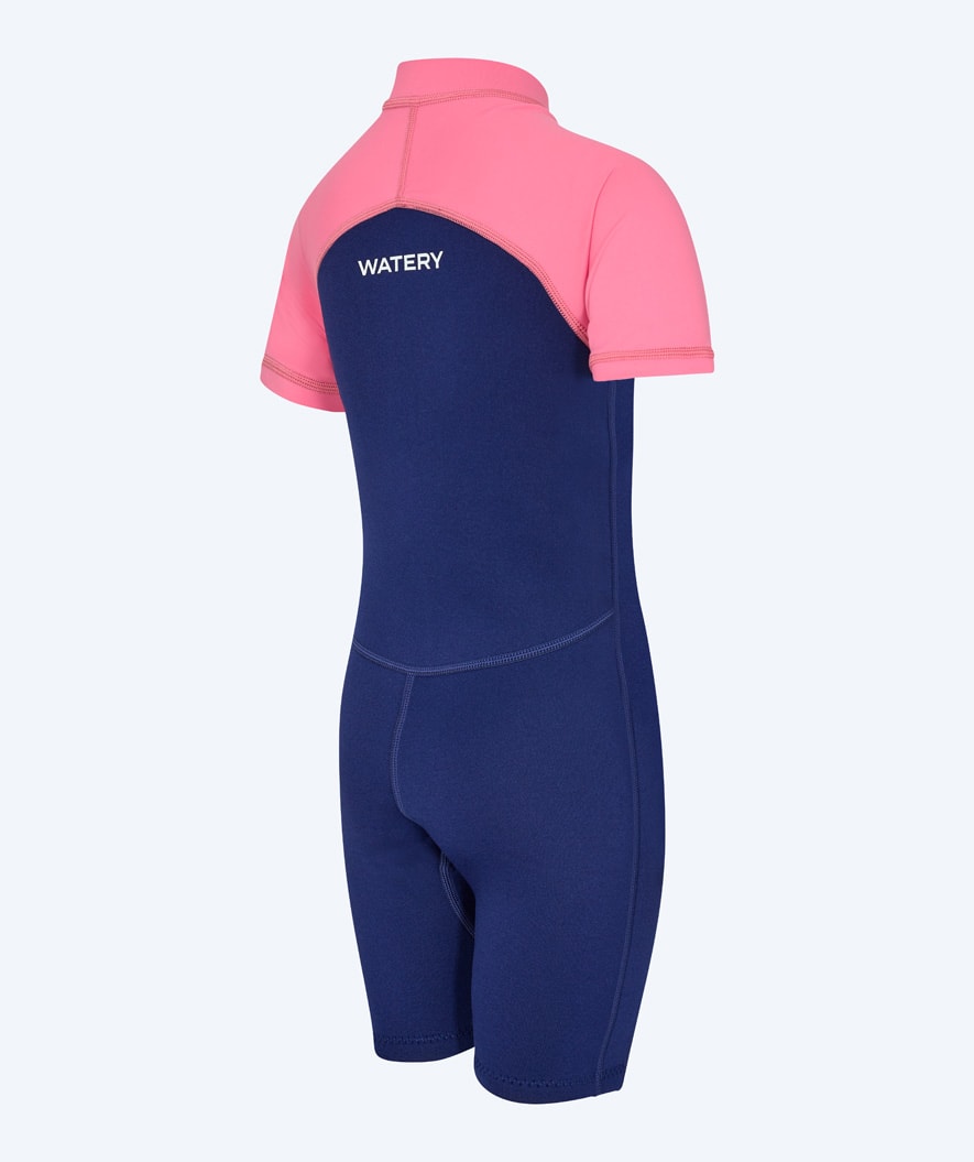 Watery UV wetsuit for kids - Calypso Shorty - Pink