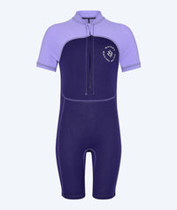 Watery UV wetsuit for kids - Calypso Shorty - Purple