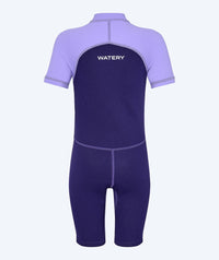 Watery UV wetsuit for kids - Calypso Shorty - Purple