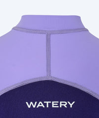 Watery UV wetsuit for kids - Calypso Shorty - Purple