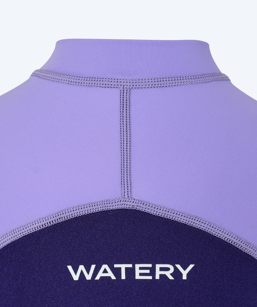 Watery UV wetsuit for kids - Calypso Shorty - Purple