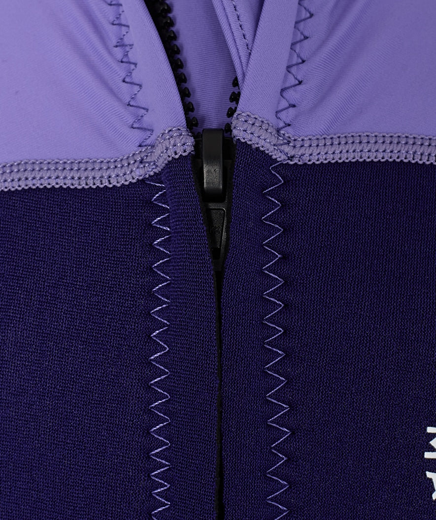 Watery UV wetsuit for kids - Calypso Shorty - Purple