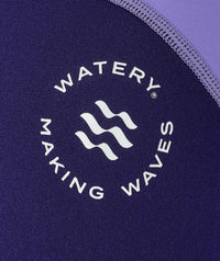 Watery UV wetsuit for kids - Calypso Shorty - Purple